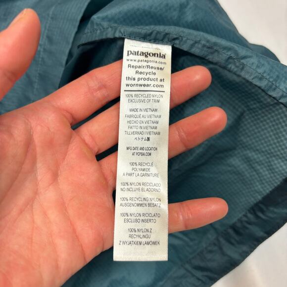 Patagonia Houdini Windbreaker Jacket Women's Large Granola Running Outdoor - Picture 7 of 9